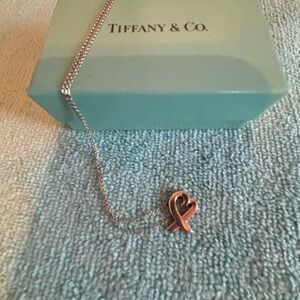 Authentic Tiffany Paloma Picasso Loving Heart Pendant Necklace /Sterling Silver